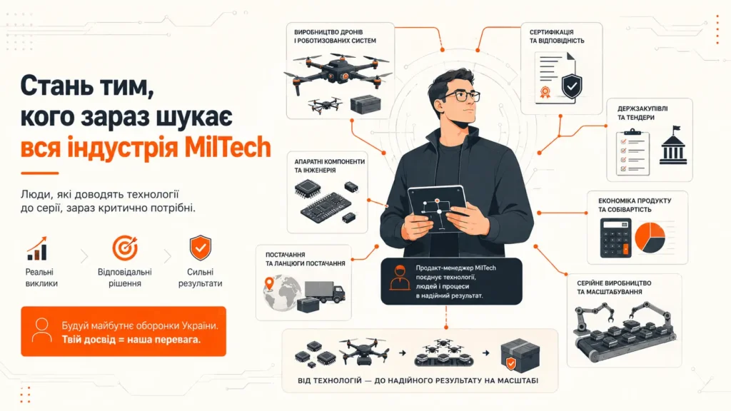 Стань тим, кого зараз шукає вся індустрія Miltech